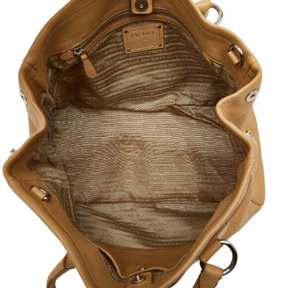 PRADA Cream Leather Shoulder Bag - Picture 9 of 13